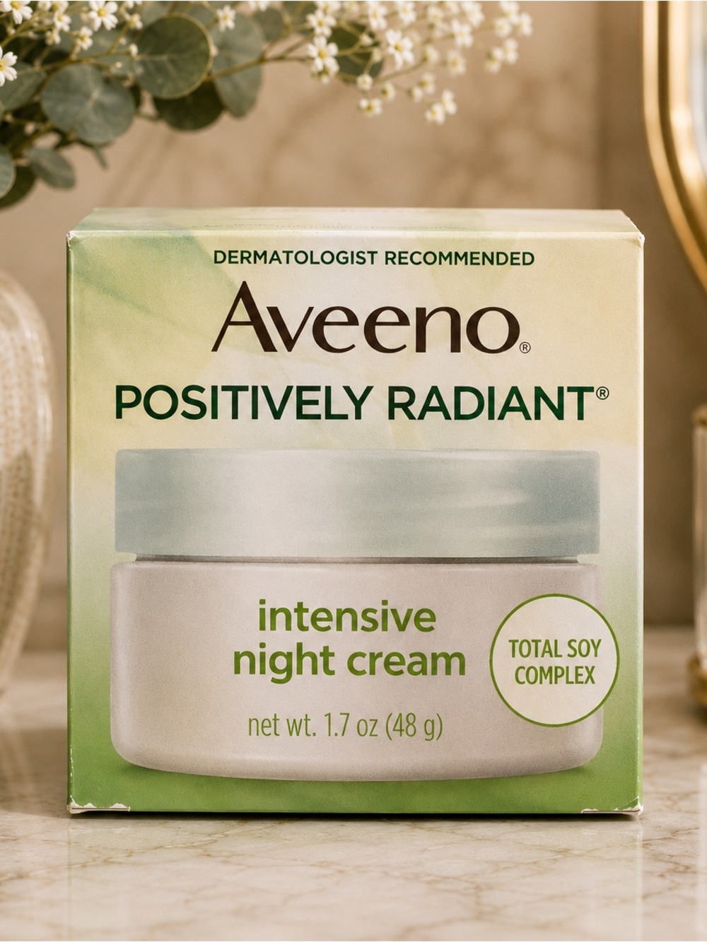 Aveeno Positively Radiant Intensive Night Cream — Green